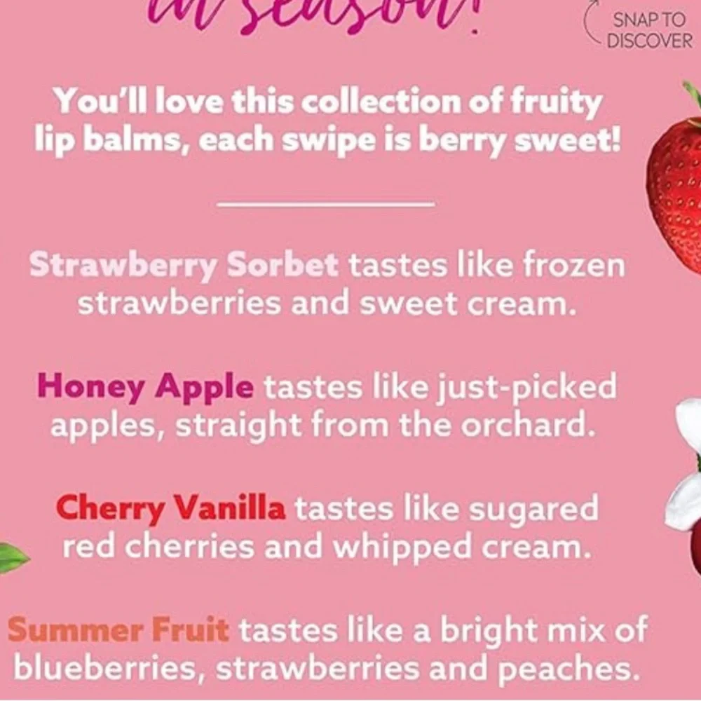 New eos Super Soft Shea Lip Balm Sticks, Super Fruits Variety Pack